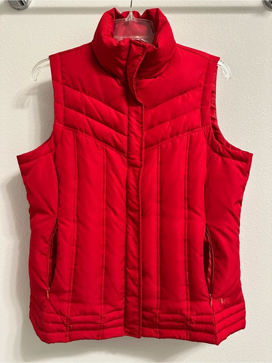 Athletic Works Jackets & Blazers - Athletic Works Red Quilted Women's Puffer Vest Ladies M 8/10
